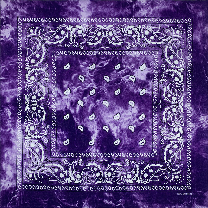 Fashion Unisex Black Paisley H - Bandana Blank White 评论和价格