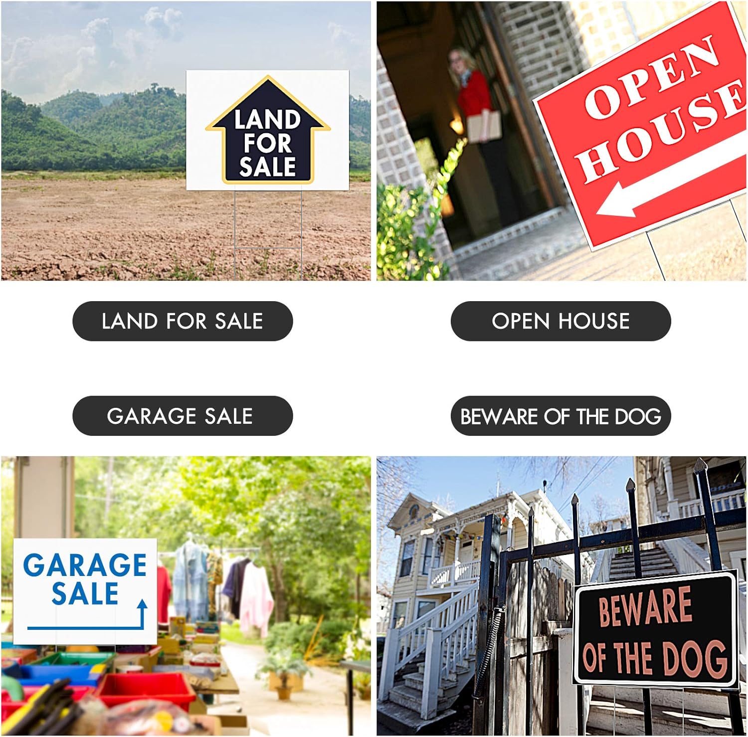 22Pcs Blank Yard Signs with St - Yard Sign Blank 评论和价格