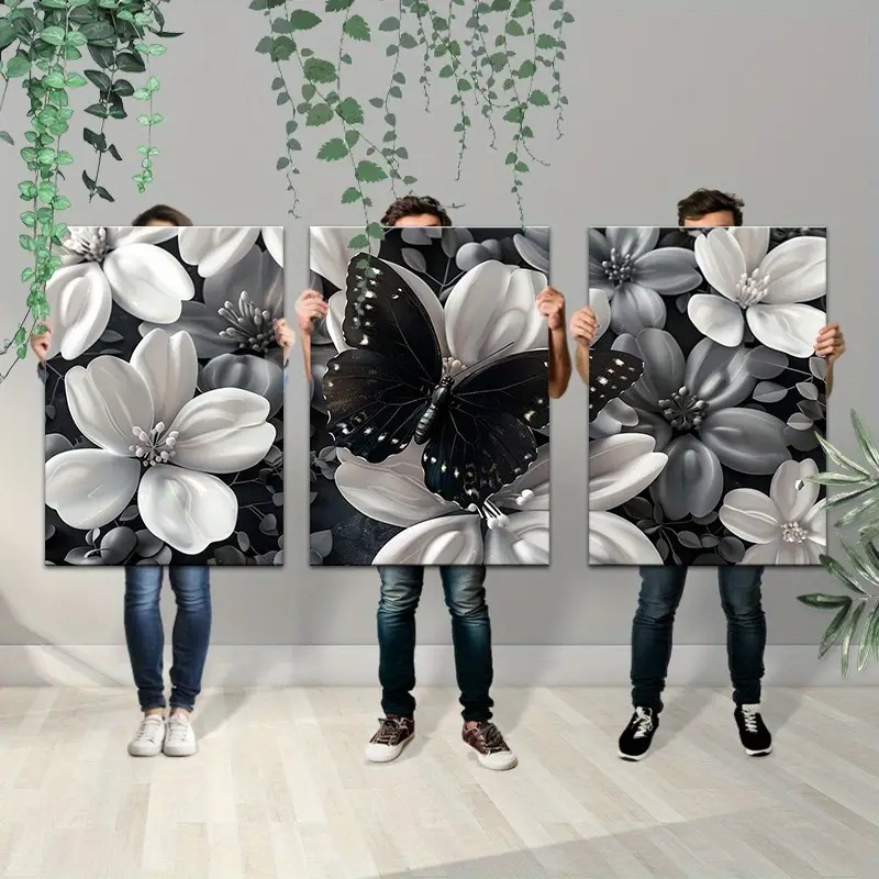 Framed Set of 3 Canvas Wall Ar - Canvas Wrap Ready 评论和价格