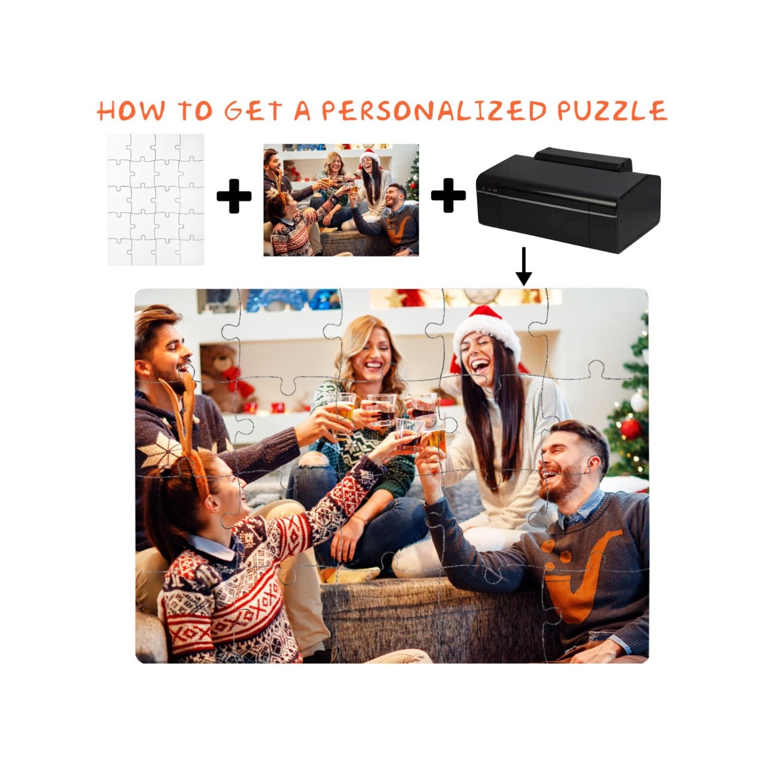 6pcs Blank Sublimation Puzzles - Puzzle Blank White 评论和价格
