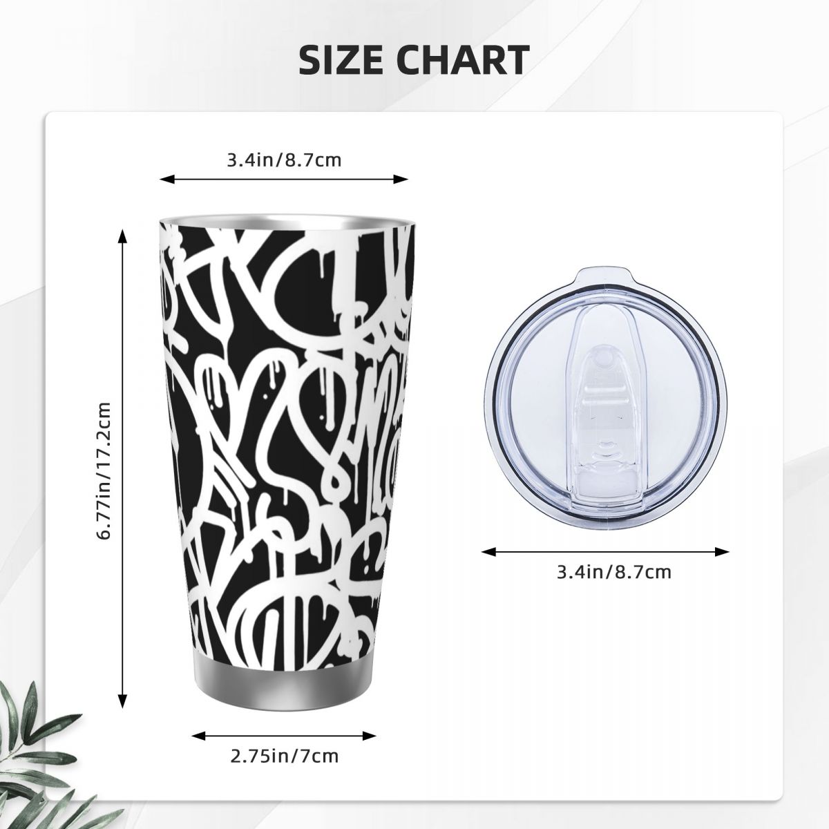 1pc Stainless Steel Water Bott - Tumbler 20Oz White 评论和价格