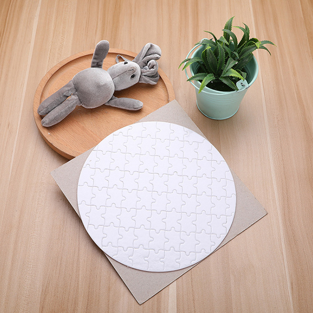 4Pcs Blank Sublimation Puzzles - Puzzle Blank White 评论和价格