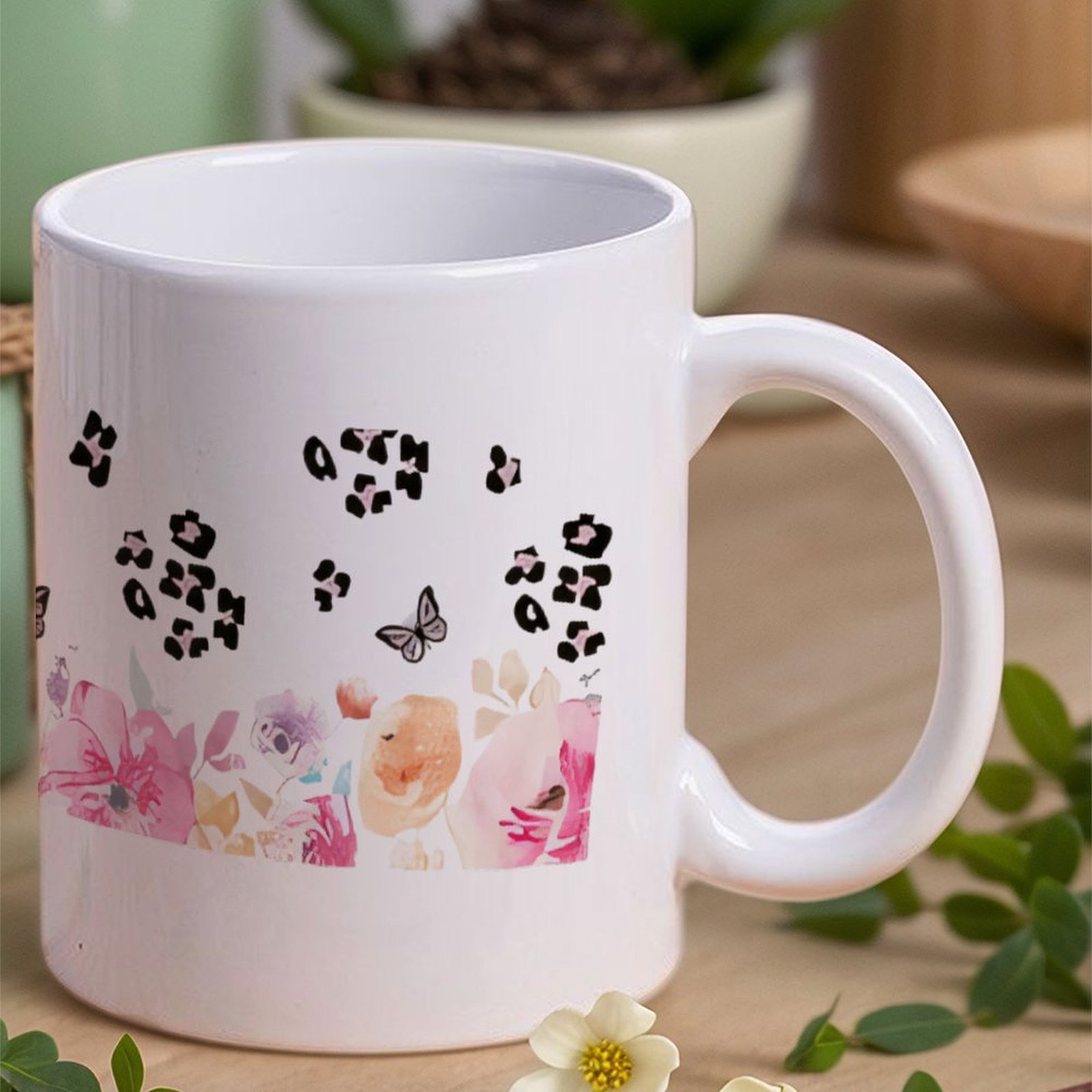 A Watercolor Painting Of Flowe - Sublimation Mug White 评论和价格