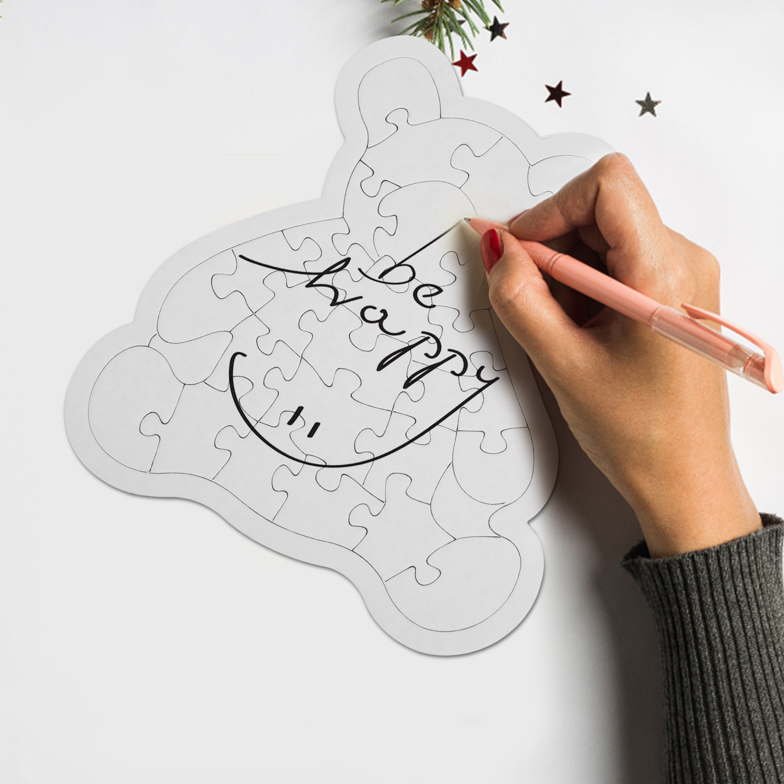 5Pcs White Blank Jigsaw Puzzle - Puzzle Blank White 评论和价格