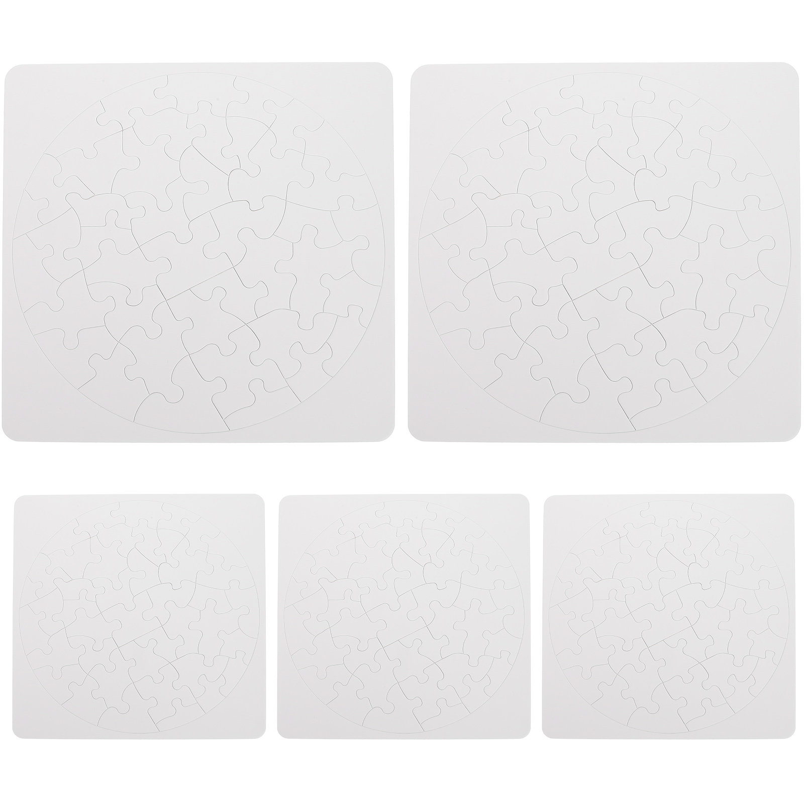 5 Sets Puzzle Sublimation Puzz - Puzzle Blank White 评论和价格
