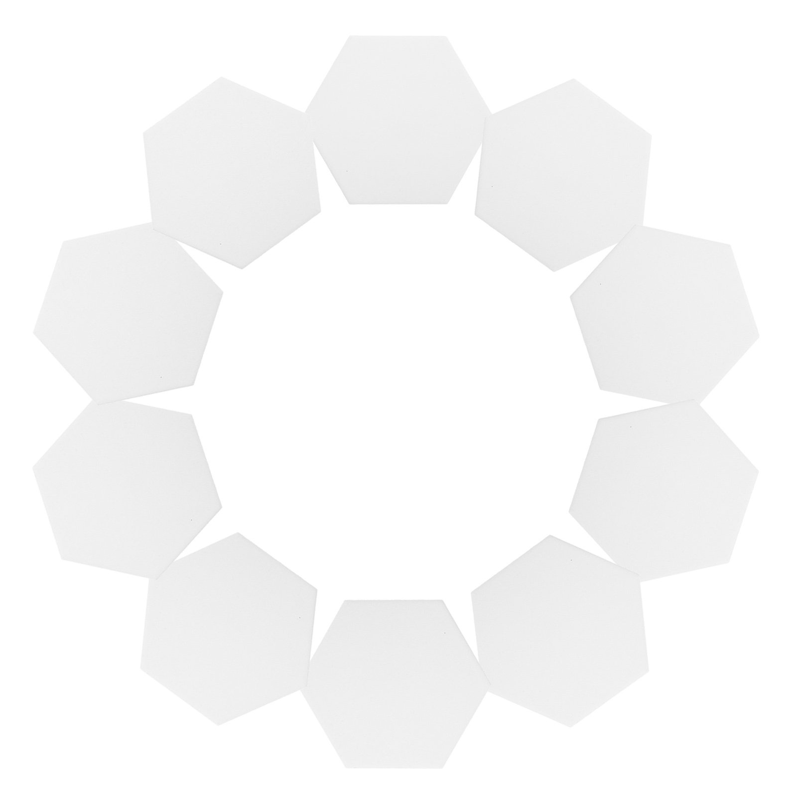 10Set White Hexagonal Ceramic  - Coaster Sublimation Blank 评论和价格